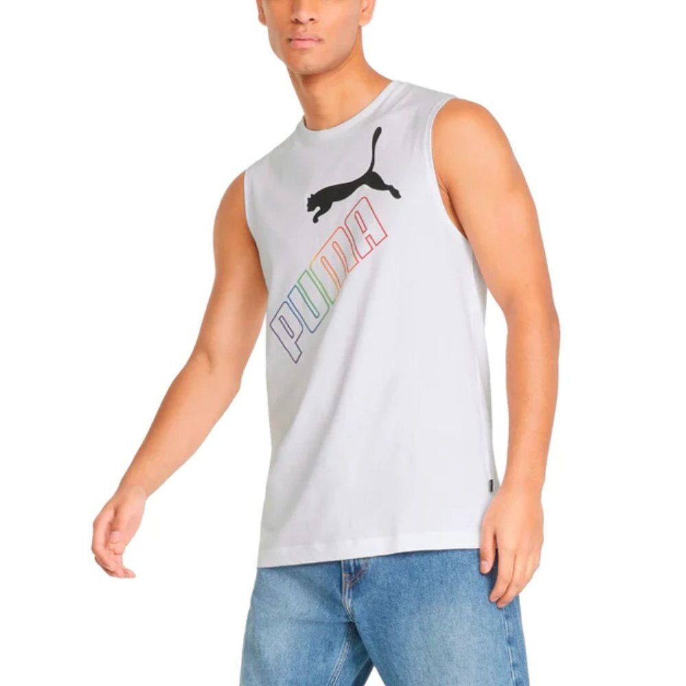 PUMA Essentials + Rainbow Sleeveless Men's Tee